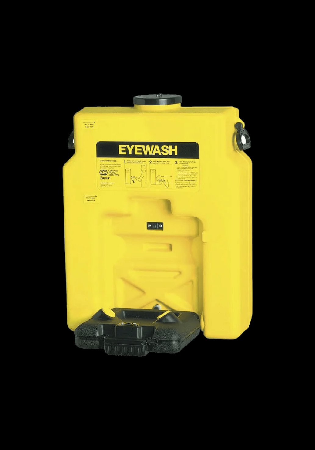 ABS Portable Removable Emergency Eyewash, 53L ATTACHMENT PLATE FIXED