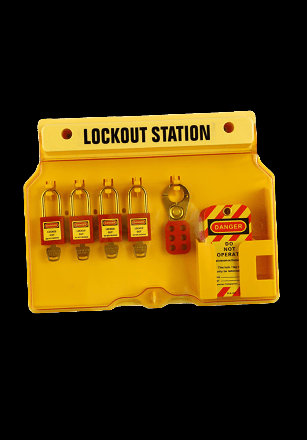 10 Lock Padlock Station ATTACHMENT PLATE FIXED