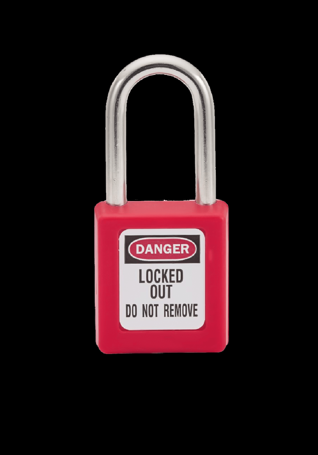 Steel Shackle Safety Padlock ATTACHMENT PLATE FIXED